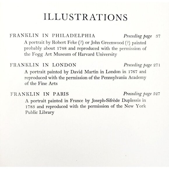 1938 Benjamin Franklin 1st Edition Carl Van Doren HC Biography Illustrated HBS - Picture 7 of 8